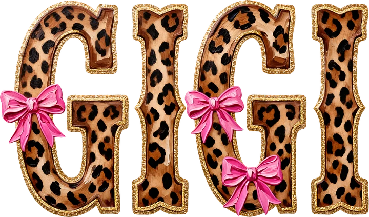 Gigi Leopard Print DTF Transfer