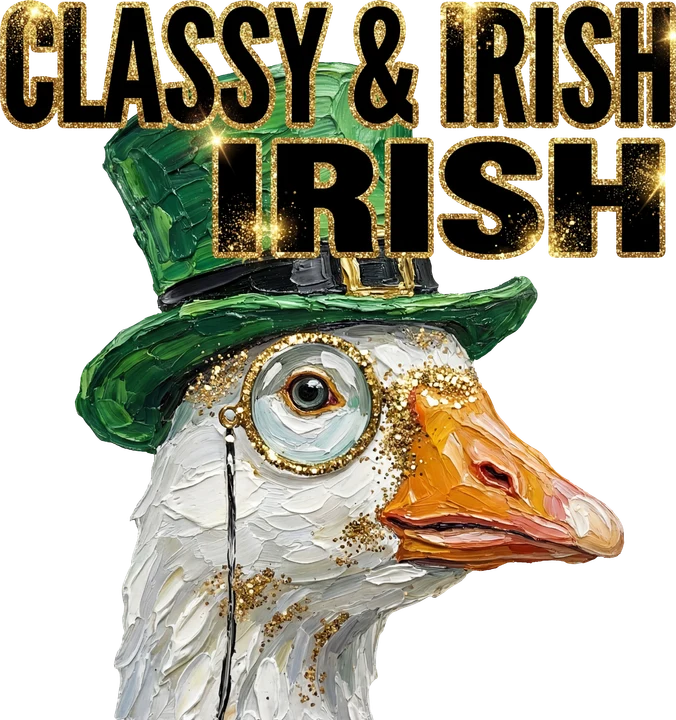 Classy Irish bird DTF Transfer