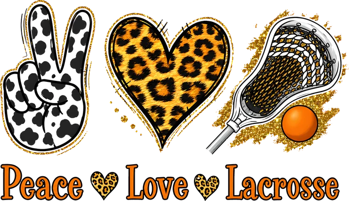 Peace Love Lacrosse DTF Transfer