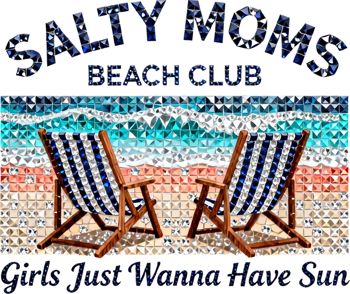 Salty Moms Beach Club DTF Transfer