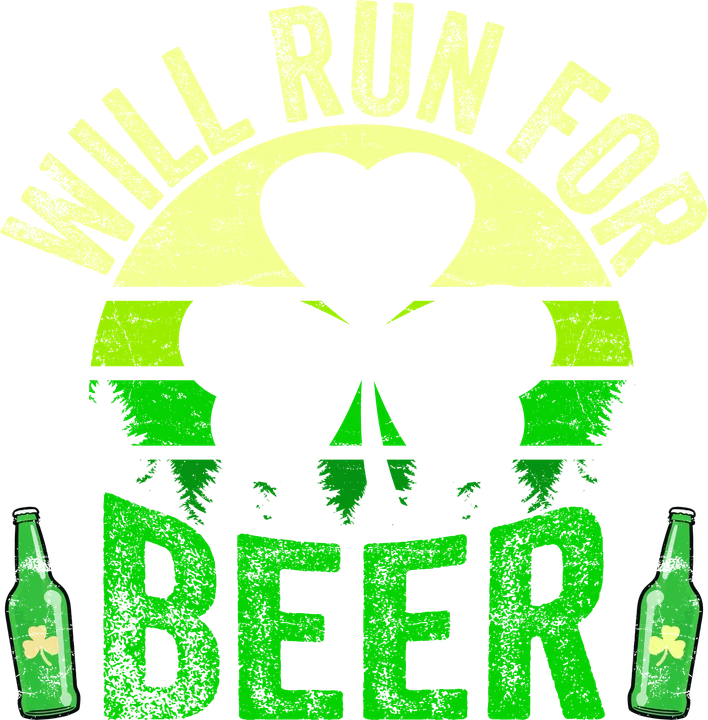 Will Run For Beer DTF Transfer