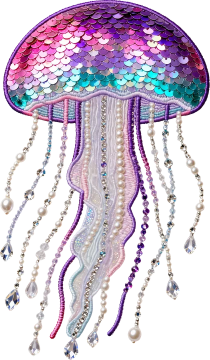 Mermaid Jellyfish DTF Transfer