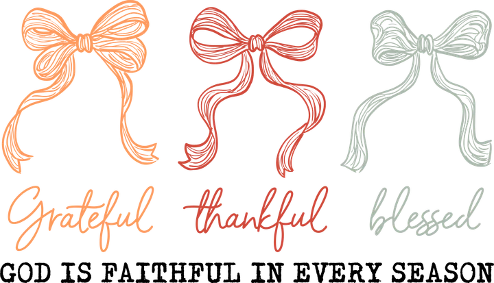 Three Bow Motifs DTF Transfer