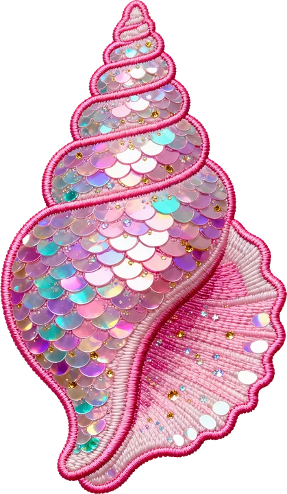Mermaid Shell DTF Transfer