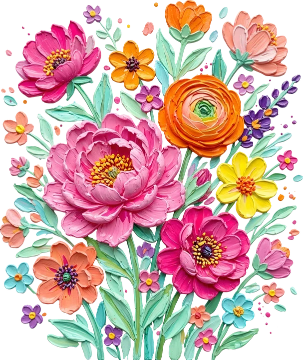 Summer Floral Bouquet DTF Transfer