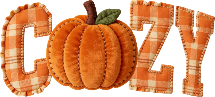 Estampado de calabazas acogedor — Transfer DTF