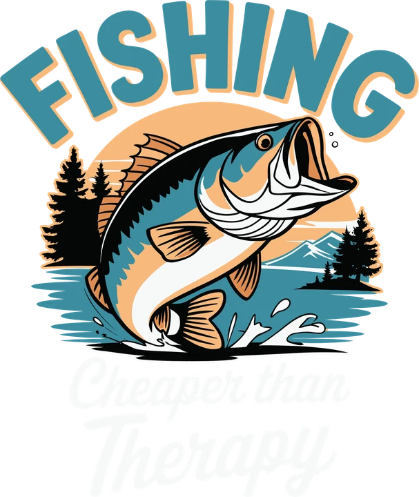 Fishing Bass Jump DTF Transfer
