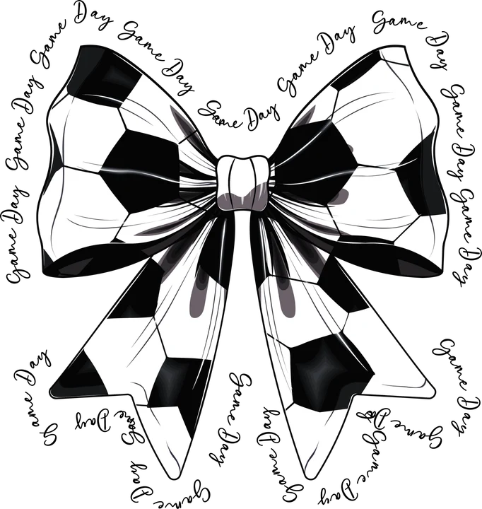Soccer Bow Game Day DTF Transfer