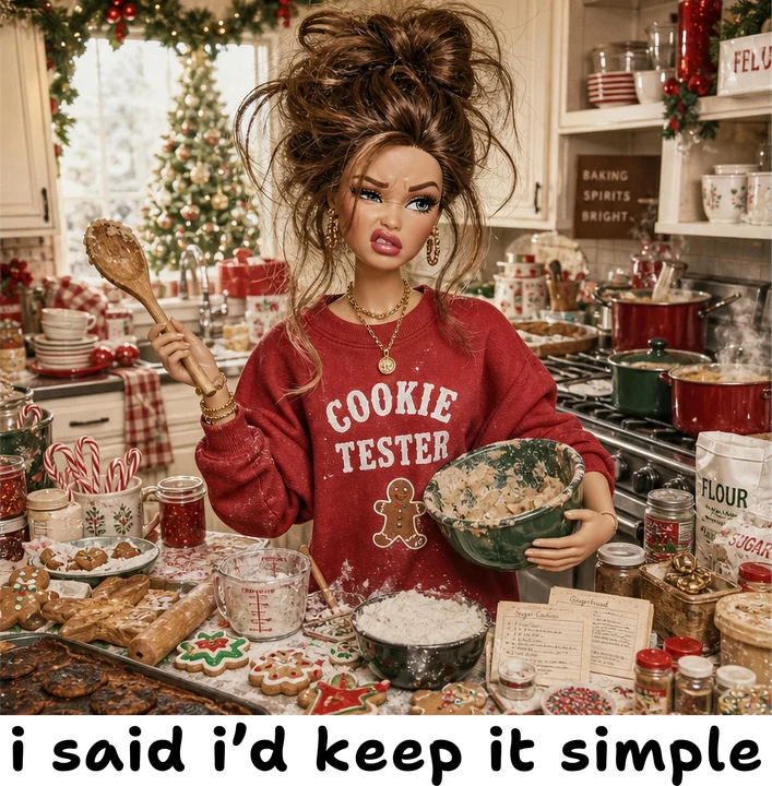 Cookie Tester in Festive Kitchen DTF Transfer