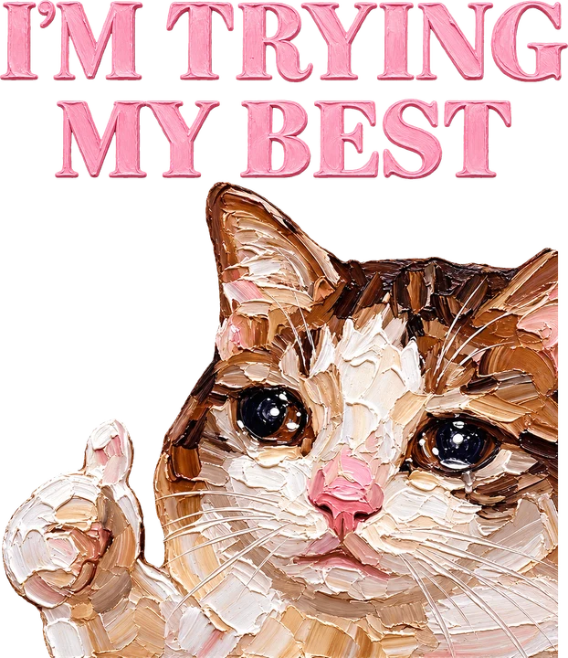 Cat Giving Thumbs Up DTF Transfer
