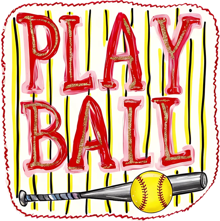 Play Ball Softball DTF Transfer