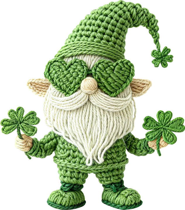 Crochet Leprechaun DTF Transfer