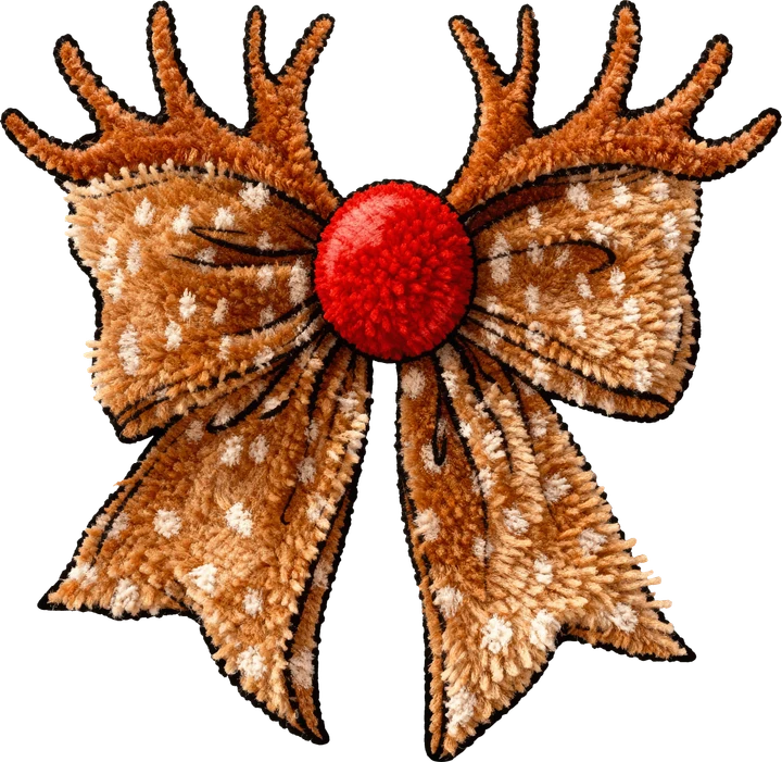 Reindeer Antler Bow DTF Transfer