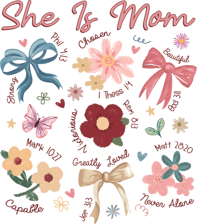 She Is Mom DTF Transfer