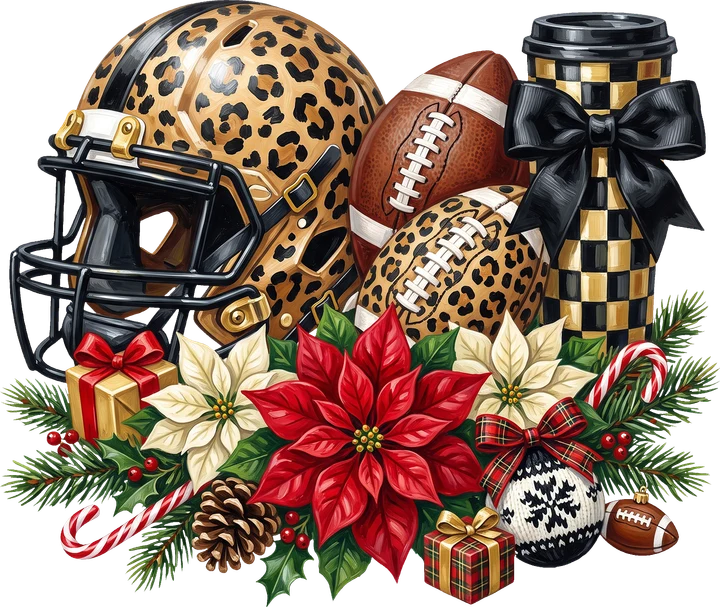 Football Holiday Cheer DTF Transfer