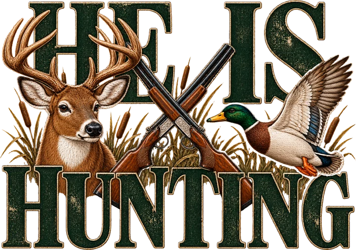 Deer and bird Hunting DTF Transfer