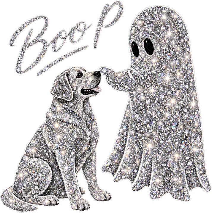 Ghost and Dog DTF Transfer