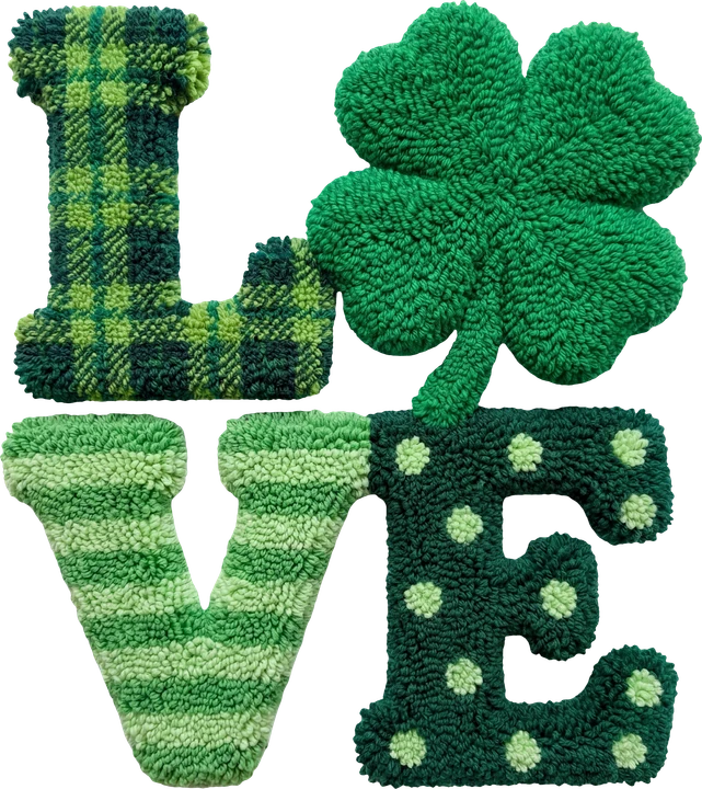 Love Shamrock Plaid DTF Transfer
