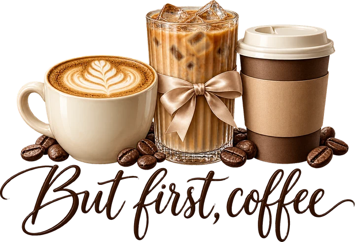 But First, Coffee DTF Transfer