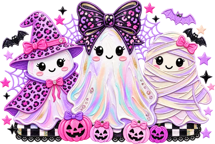 Cute Halloween Trio DTF Transfer