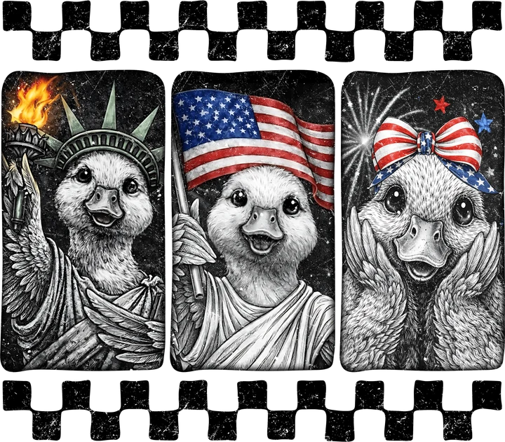 Patriotic bird Trio DTF Transfer