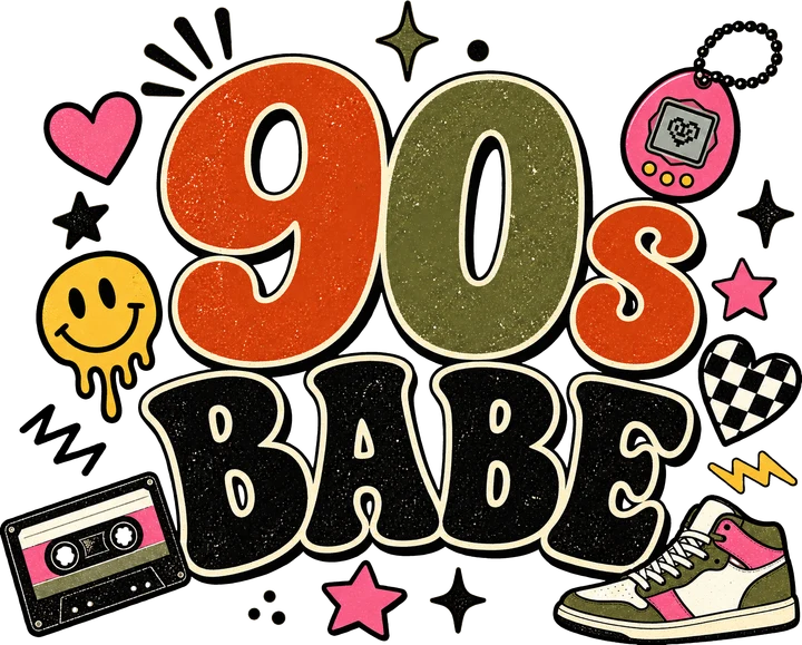 90s Babe Retro DTF Transfer