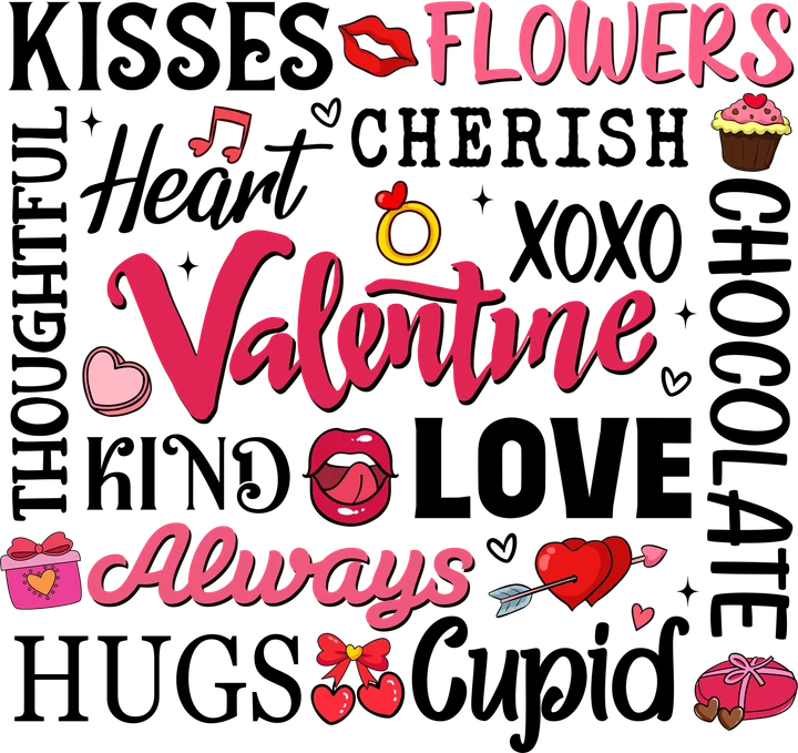 Valentine's Day DTF Transfer