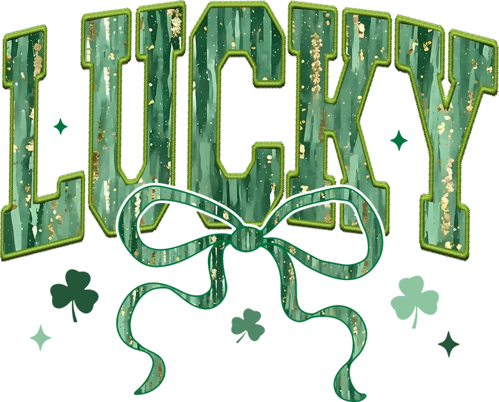 Lucky Shamrock Bow DTF Transfer