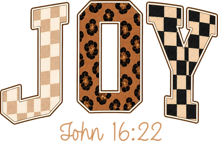 Joy Scripture DTF Transfer