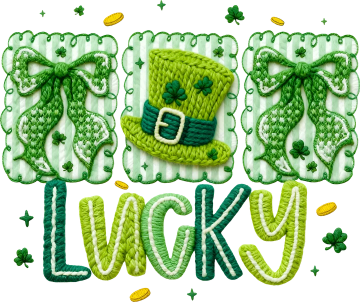 "Lucky" - Bài hát về người tí hon (Leprechaun) — Hình in chuyển nhiệt DTF