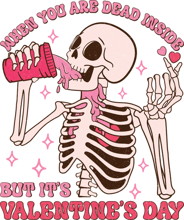 Skeletron Valentine's Day DTF Transfer