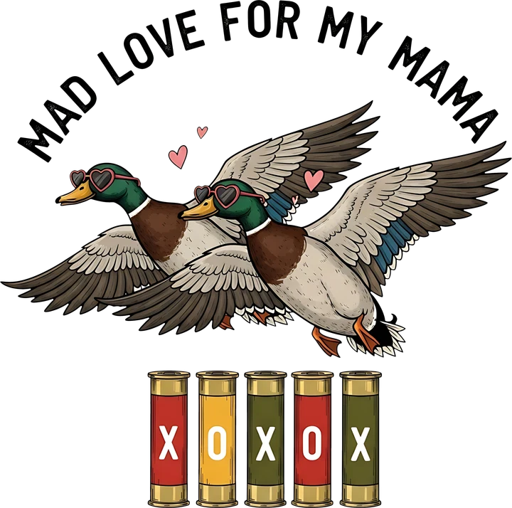birds in Love for My Mama DTF Transfer
