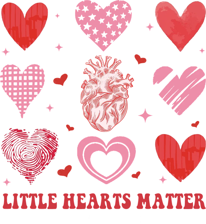 Little Hearts Matter DTF Transfer