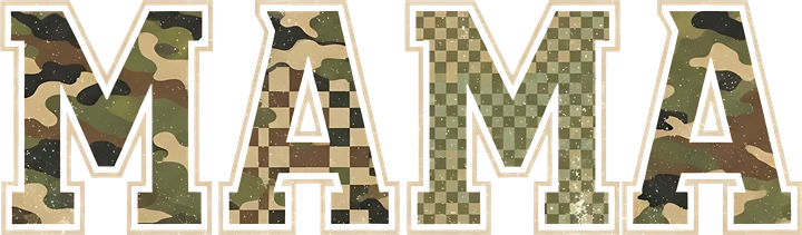 Mama Camo & Checkered DTF Transfer