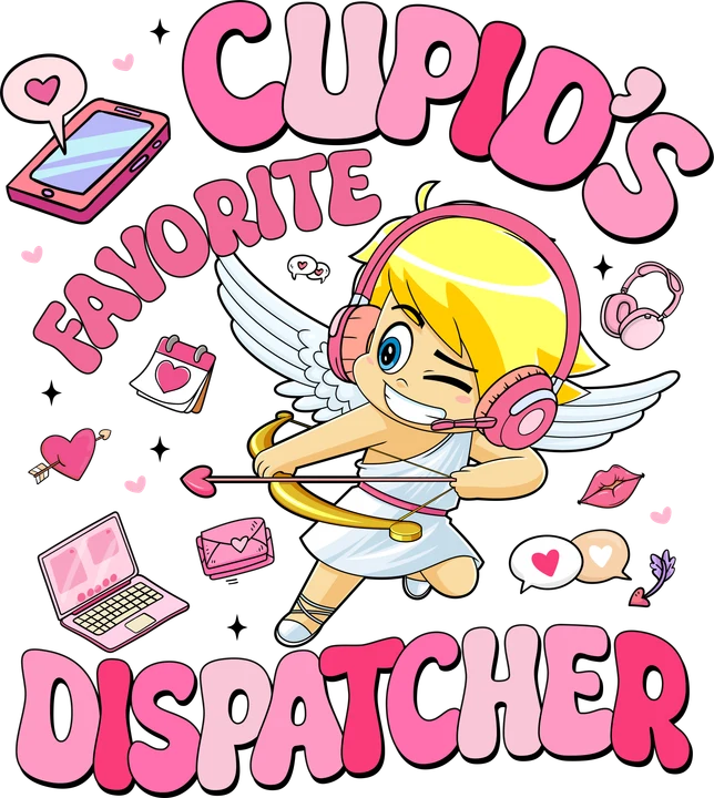 Cupid's Favorite Dispatcher DTF Transfer