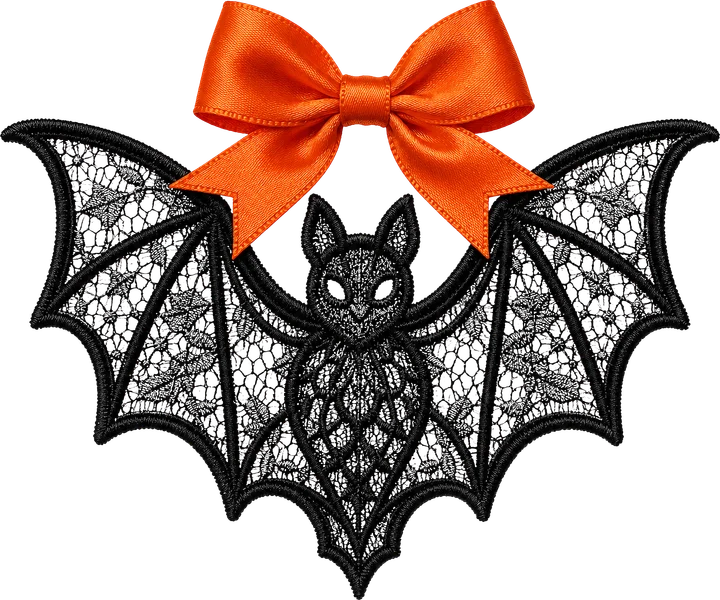 Bat with Bow DTF Transfer