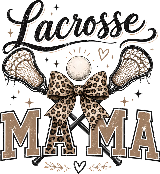 Lacrosse Mama with Bow DTF Transfer