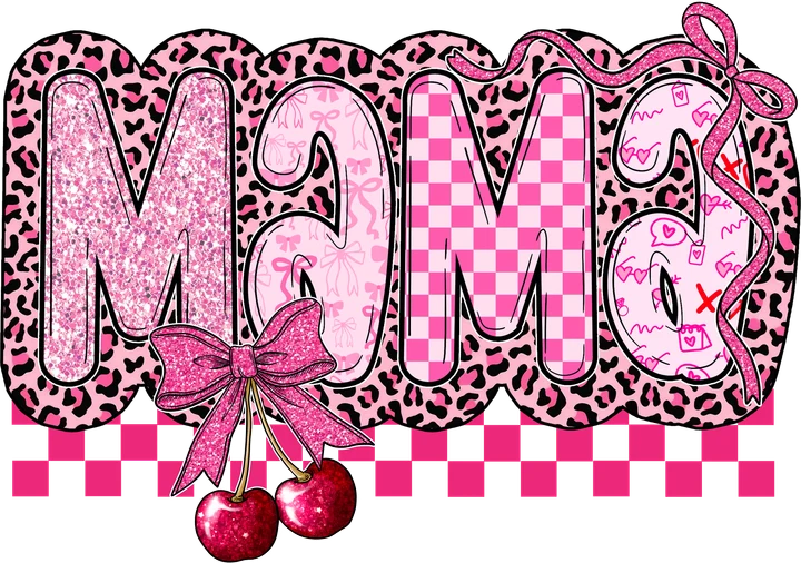 Mama Glitter Leopard DTF Transfer