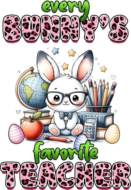 Every Bunny's Favorite Teacher DTF Transfer
