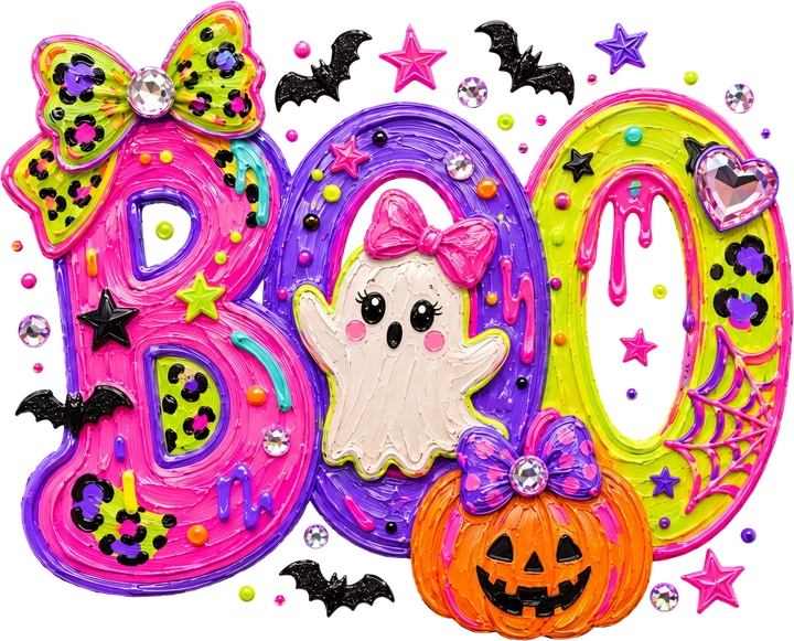 Boo Halloween DTF Transfer