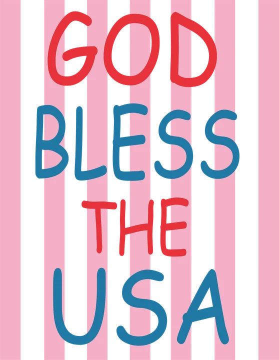 God Bless the USA DTF Transfer