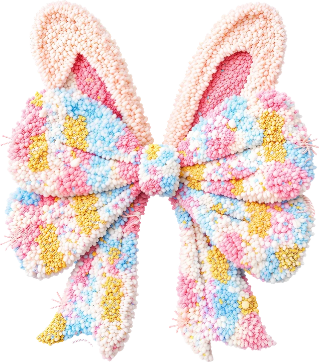 Easter Bunny Bow DTF Transfer