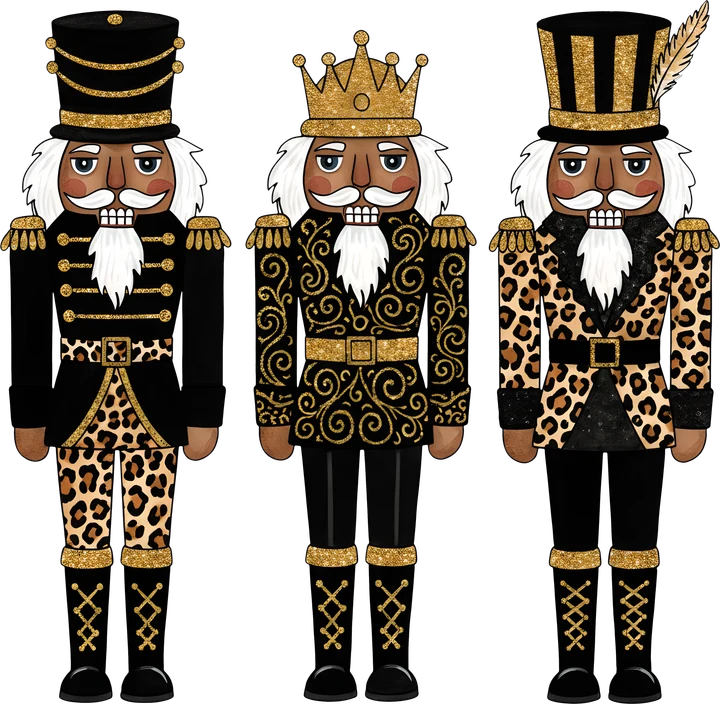 Three Nutcracker Soldiers DTF Transfer
