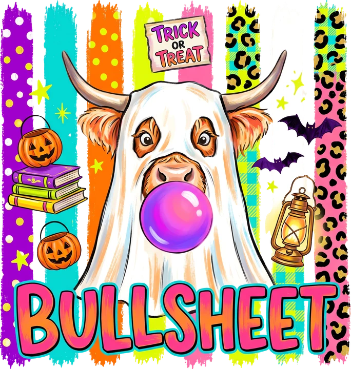 Ghost Bull Bubble DTF Transfer