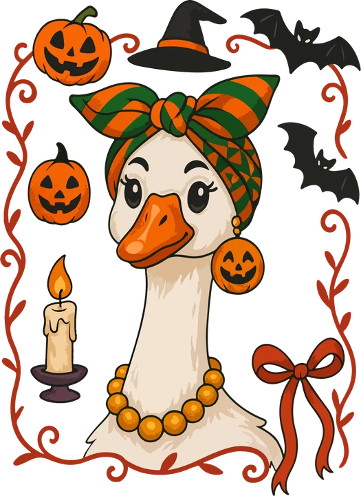 Cute Witch bird DTF Transfer