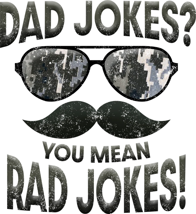 Dad Jokes Are Rad DTF Transfer