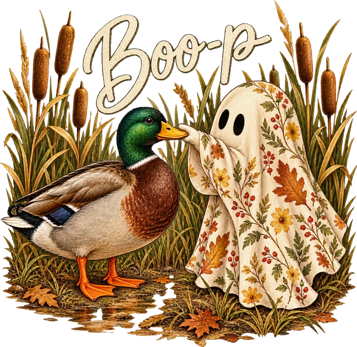 bird and Ghost in Marsh DTF Transfer