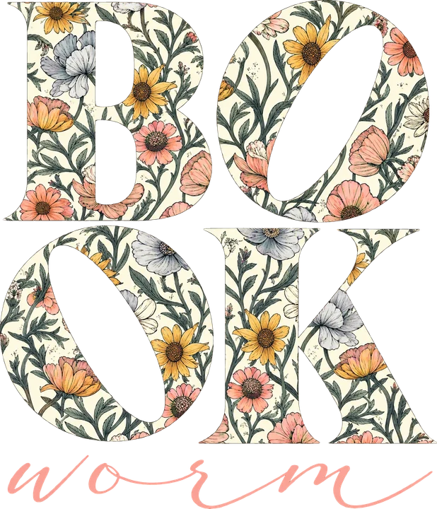 Bookworm Floral DTF Transfer