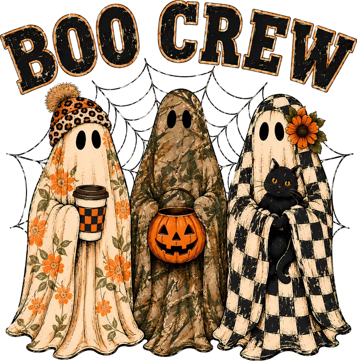 Boo Crew Ghosts DTF Transfer