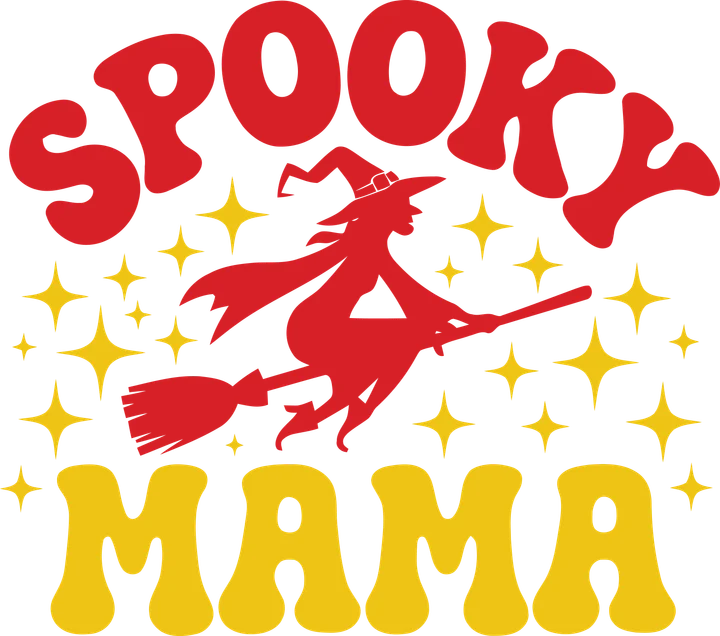 Spooky Mama Witch DTF Transfer